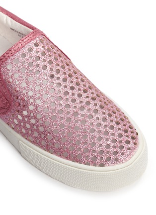 细节 - 点击放大 - STUART WEITZMAN - VANCE儿童款镂空平底便鞋