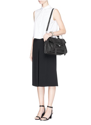 模特示范图 - 点击放大 - PROENZA SCHOULER - 'PS1' medium leather satchel