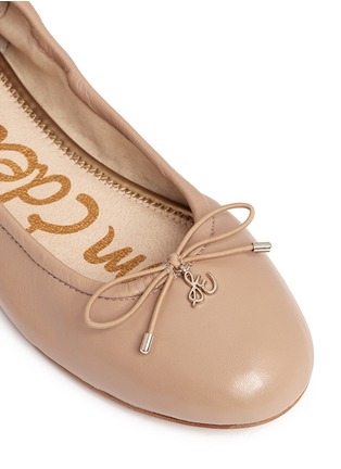 细节 - 点击放大 - SAM EDELMAN - FELICIA真皮蝴蝶结芭蕾平底鞋