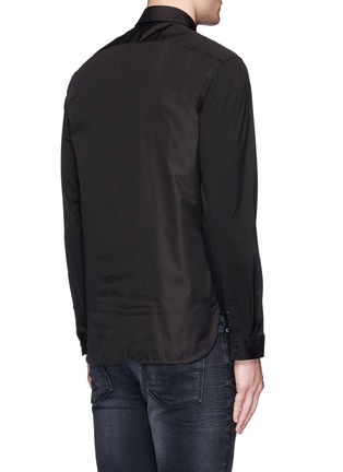 背面 - 点击放大 - NEIL BARRETT - 放射状闪电图案纯棉衬衫