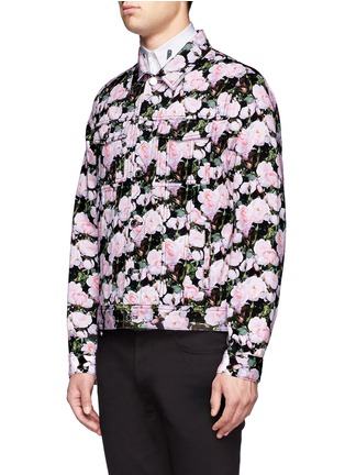 正面 -点击放大 - GIVENCHY - 花卉图案牛仔夹克