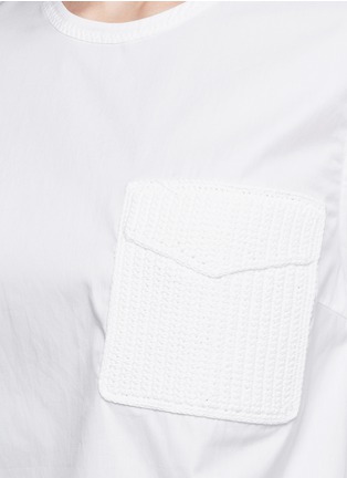 细节 - 点击放大 - 3.1 PHILLIP LIM - 编织装饰口袋纯棉上衣