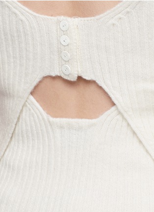 细节 - 点击放大 - 3.1 PHILLIP LIM - 半露背条纹装饰针织衫