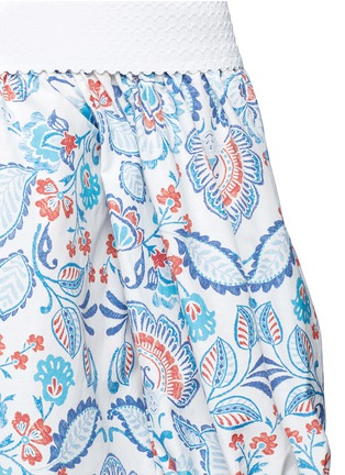 细节 - 点击放大 - NICHOLAS - 花卉图案褶裥露肩上衣