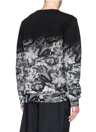 背面 - 点击放大 - MARCELO BURLON - 渐变蛇纹纯棉卫衣