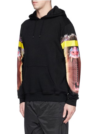 正面 -点击放大 - MARCELO BURLON - 'Adam Ape' print cotton terry hoodie