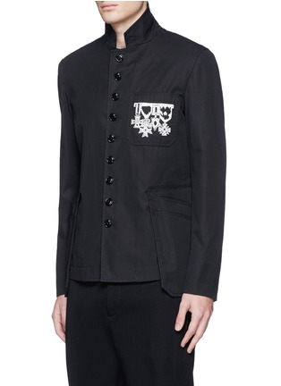 正面 -点击放大 - ALEXANDER MCQUEEN - 纹身图案刺绣纯棉外套