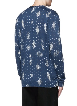 背面 - 点击放大 - ALEXANDER MCQUEEN - 波点印花棉混丝针织衫