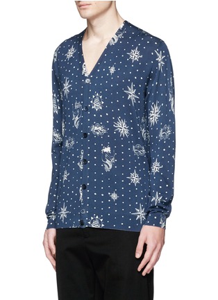 正面 -点击放大 - ALEXANDER MCQUEEN - 波点印花棉混丝针织衫