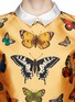 细节 - 点击放大 - CHICTOPIA - 蝴蝶印花混丝衬衫