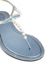 细节 - 点击放大 - RENÉ CAOVILLA - 人造珍珠仿水晶装饰平底凉鞋