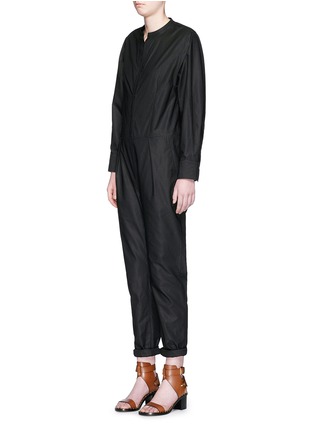 正面 - 点击放大 - ISABEL MARANT - 单色纯棉府绸连体裤