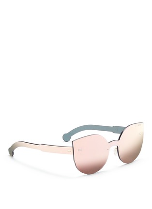 模特儿示范图 - 点击放大 - SUPER - Tuttolente Lucia中性款无框蔡司镜片太阳眼镜