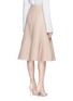 背面 - 点击放大 - VALENTINO GARAVANI - 单色羊毛混丝绉绸半身裙
