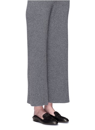 模特示范图 - 点击放大 - CLERGERIE - FANI皮革拼接乐福鞋