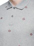 细节 - 点击放大 - MONCLER - 品牌刺绣纯棉POLO衫