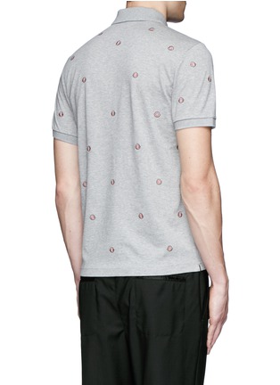 背面 - 点击放大 - MONCLER - 品牌刺绣纯棉POLO衫