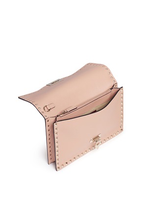 细节 - 点击放大 - VALENTINO GARAVANI - 铆钉装饰牛皮手包