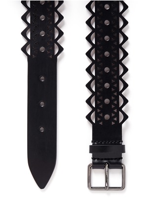 细节 - 点击放大 - ALAÏA - 'Vienne' lasercut leather belt