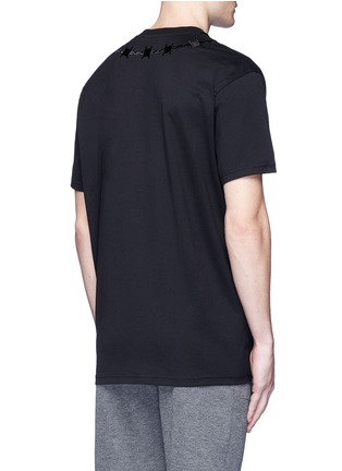 背面 - 点击放大 - GIVENCHY - 铁丝网条刺绣纯棉T恤