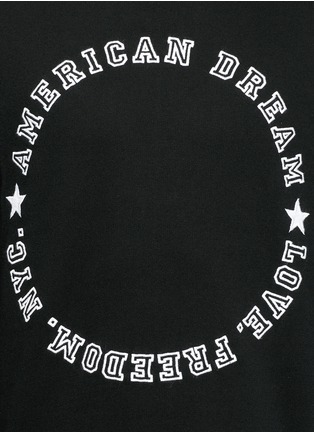 细节 - 点击放大 - GIVENCHY - 字母刺绣纯棉卫衣