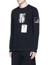 正面 - 点击放大 - GIVENCHY - 国旗植物图案拼贴纯棉卫衣