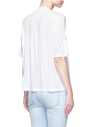 背面 - 点击放大 - T BY ALEXANDER WANG - 单色落肩袖T恤