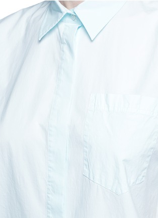 细节 - 点击放大 - T BY ALEXANDER WANG - 单色纯棉府绸衬衫