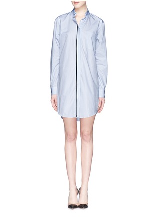 细节 - 点击放大 - VICTORIA BECKHAM - Stripe cotton shirt dress