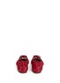 背面 - 点击放大 - DOLCE & GABBANA - 仿水晶花卉蕾丝平底鞋