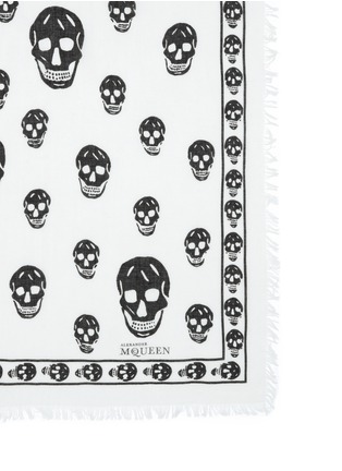 细节 - 点击放大 - ALEXANDER MCQUEEN - 莫代尔混丝骷髅头围巾