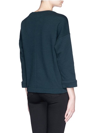 背面 - 点击放大 - MONCLER - 花卉昆虫提花拼贴圆领卫衣