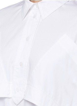 细节 - 点击放大 - OPENING CEREMONY - 弧形拼接棉质衬衫裙