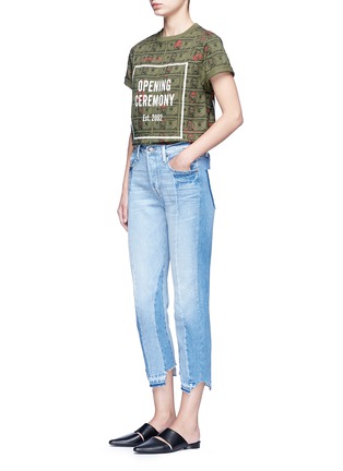 模特示范图 - 点击放大 - OPENING CEREMONY - 钞票涂鸦印花纯棉T恤