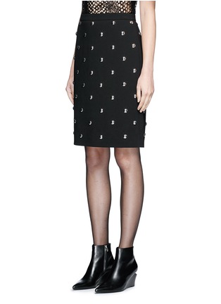 正面 -点击放大 - ALEXANDERWANG - 铆钉装饰及膝铅笔裙