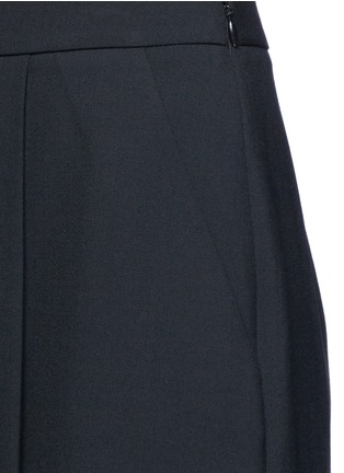 细节 - 点击放大 - ALEXANDERWANG - 箱形褶裥混羊毛高腰八分裤