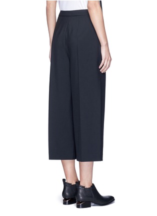 背面 - 点击放大 - ALEXANDERWANG - 箱形褶裥混羊毛高腰八分裤