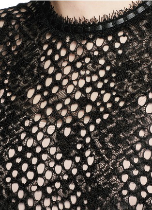 细节 - 点击放大 - ALEXANDERWANG - 圆孔蕾丝无袖上衣