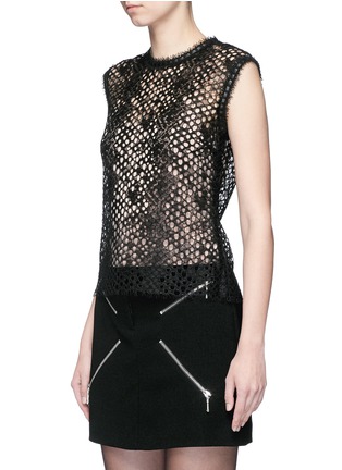 正面 -点击放大 - ALEXANDERWANG - 圆孔蕾丝无袖上衣