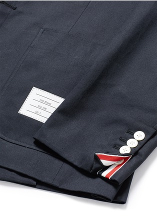  - THOM BROWNE - 罗缎拼贴纯棉西服外套