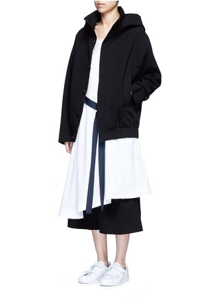  - FFIXXED STUDIOS - 中性款单色皱感连帽外套