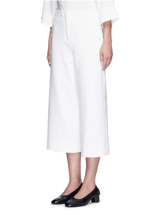 正面 -点击放大 - TIBI - ANSON钮扣装饰绉绸阔腿裤