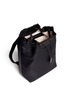 细节 - 点击放大 - THE ROW - Leather trim nylon drawstring backpack