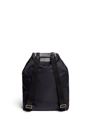 背面 - 点击放大 - THE ROW - Leather trim nylon drawstring backpack