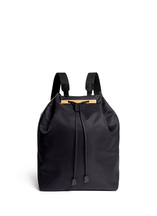 首图 - 点击放大 - THE ROW - Leather trim nylon drawstring backpack