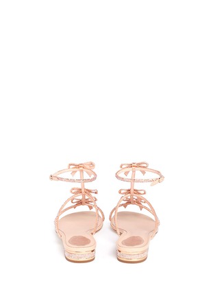 背面 - 点击放大 - RENÉ CAOVILLA - Strass pavé satin sandals