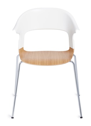 首图 –点击放大 - MANKS - PAIR™ BH30塑料拼橡木座椅－白色