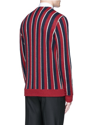 背面 - 点击放大 - SAINT LAURENT - 拼色条纹混羊毛针织衫