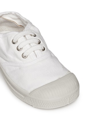 细节 - 点击放大 - BENSIMON - 中性幼儿款单色帆布鞋