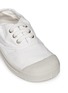 细节 - 点击放大 - BENSIMON - 中性幼儿款单色帆布鞋